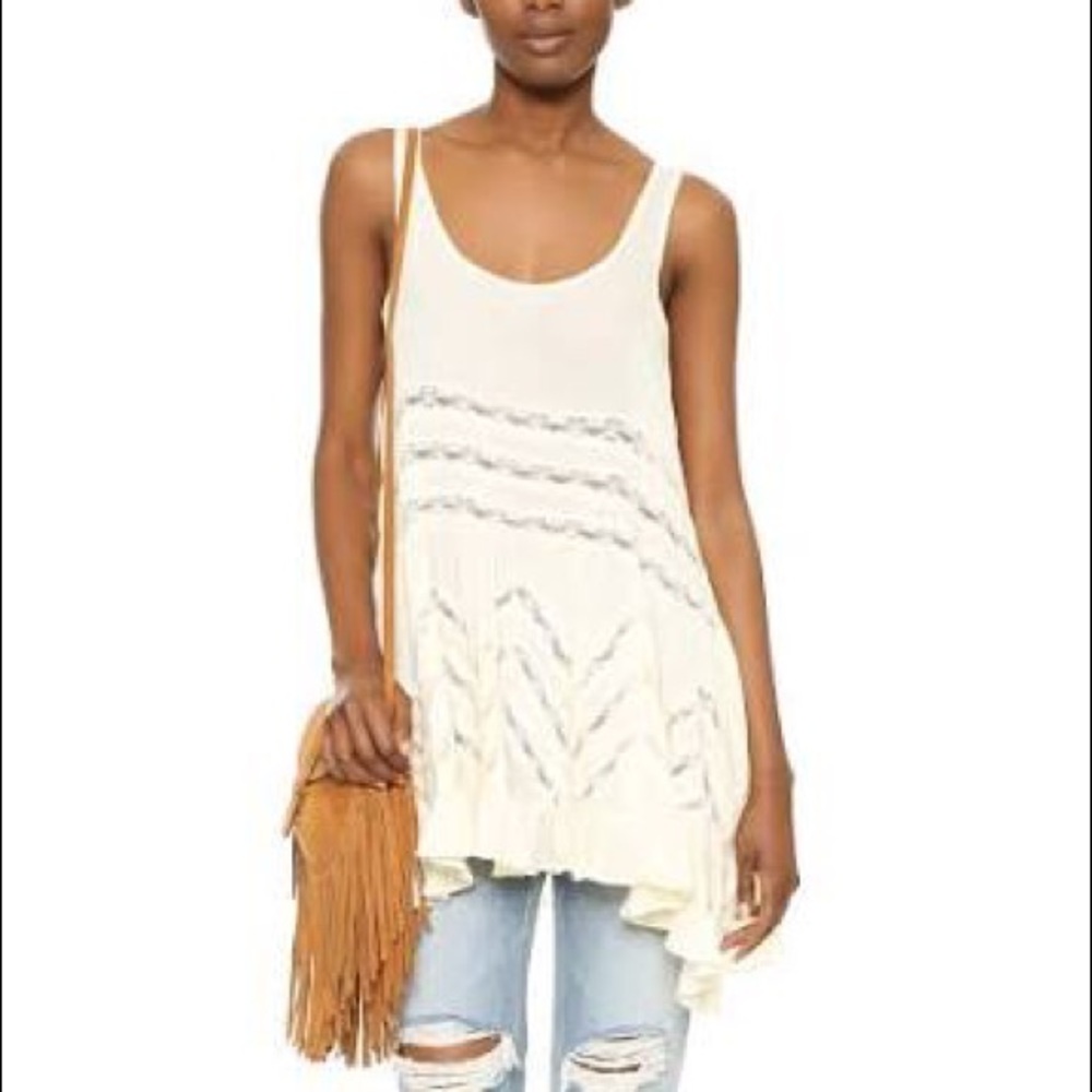 Free People Voile Top Cream